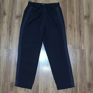 Black jogger style trousers